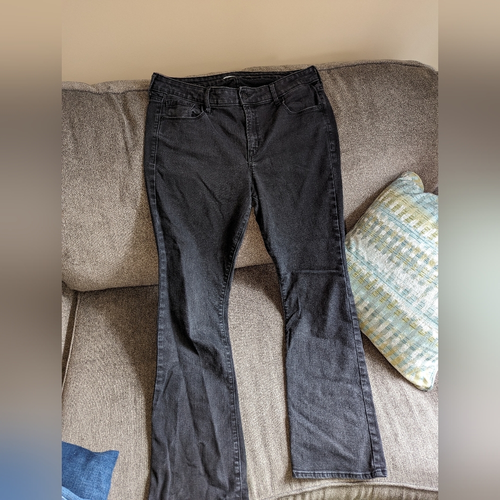 Old Navy Black Bootcut Jeans Size 14